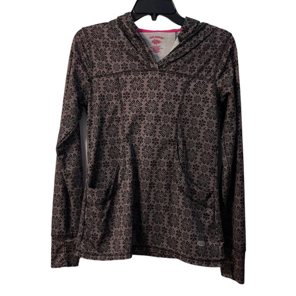Reel Legends Tops - Reel Legends Womens Hooded Long Sleeve Shirt Pockets Thumb Holes Small